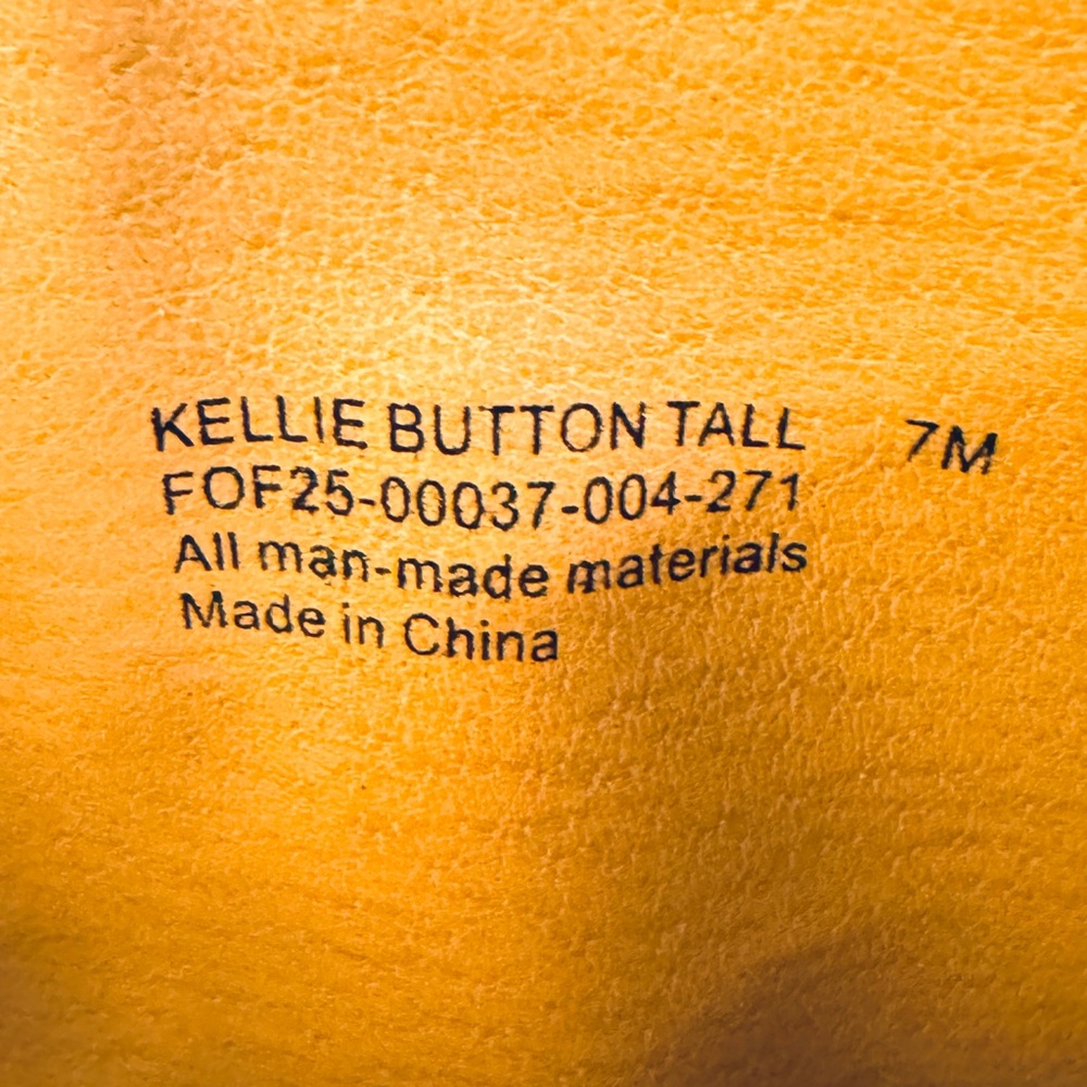 FRYE AND CO. Women's Kellie Button Tall Knee High Black  Boot Sz 7 - Picture 12 of 15